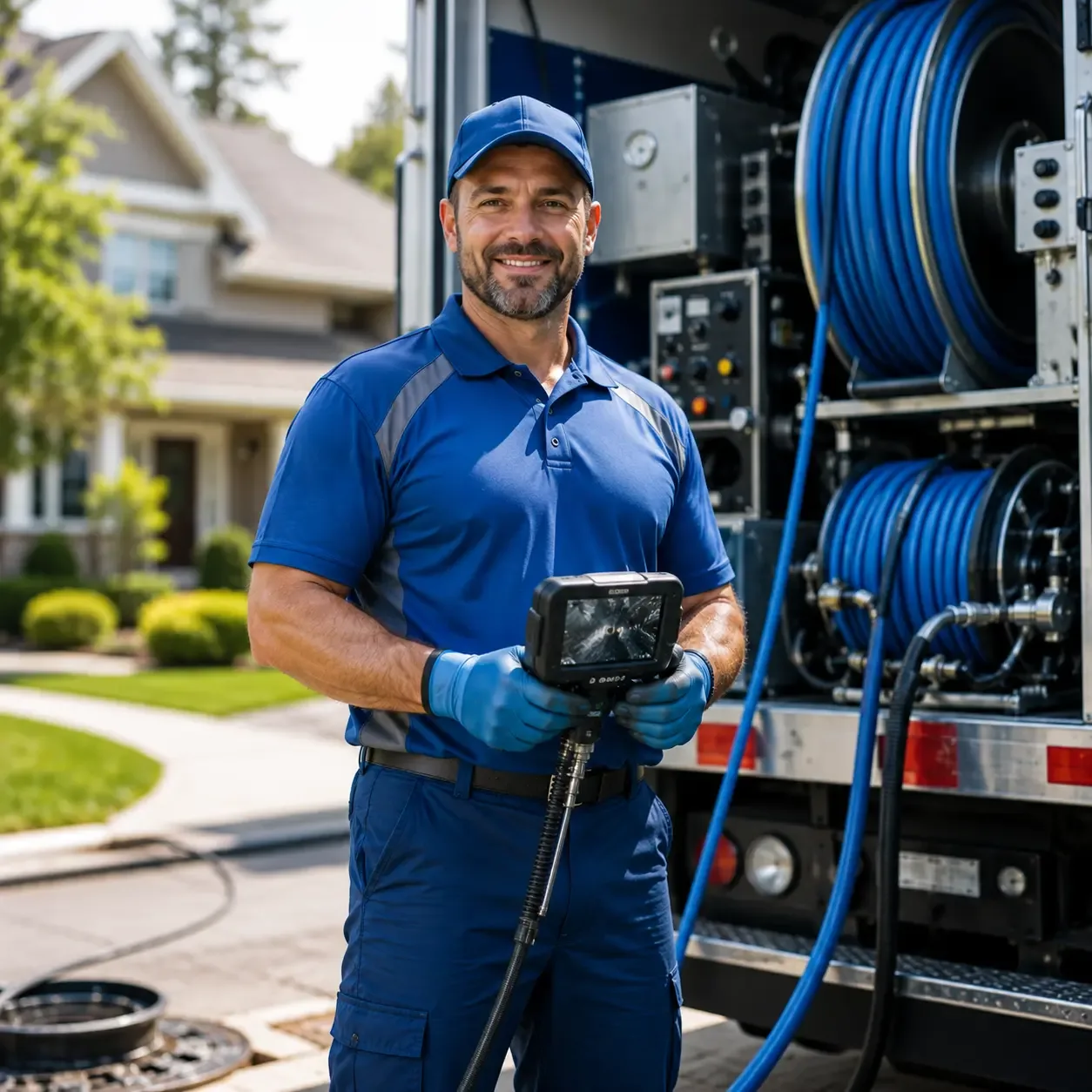 Local outdoor drain cleaning specialists in Riverdale, MI